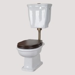 TW Bristol Унитаз приставной с низким бачком бронза- фото