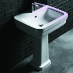 Раковина с одним отверстием Simas Evolution 70см на пьедестале- фото