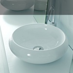 Artceram TAO Раковина накладная круглая d43 см, цвет белый, без отв под смеситель, без перелива.- фото