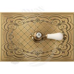 Декоративная панель с ручкой h145x217 mm, (металл) бронза- фото3