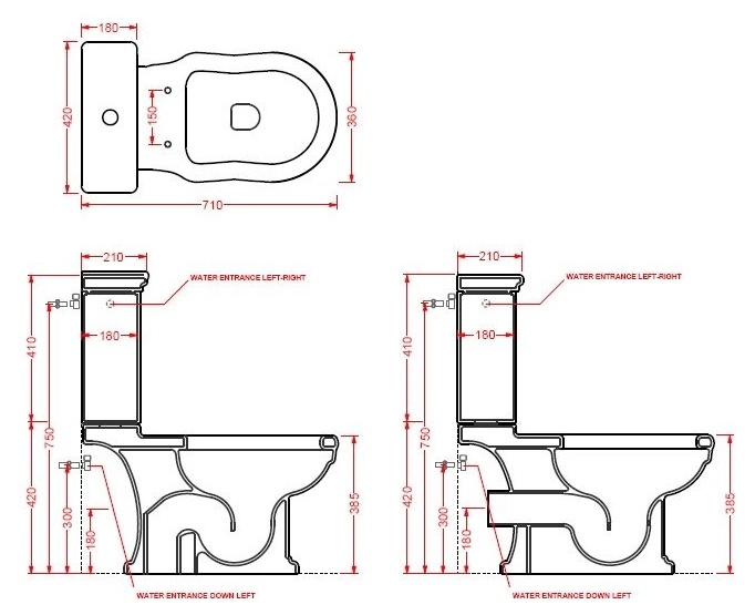 Унитаз Artceram Hermitage Моноблочный унитаз Artceram Hermitage EE03/EE50. - фото2