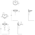 Раковина подвесная Simas Arcade 37см - фото2