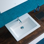 Раковина встраиваемая 60x47 Globo Forty3 FO064.BI- фото