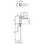 Palazzani Mis смеситель для раковины, золото- фото2