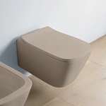 Artceram A16 Унитаз подвесной безободковый 36х52 см, с креплениями, цвет matera- фото