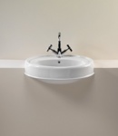 Раковина полувстраиваемая Sanitan Semi countertop Highgrove 580x490 мм- фото2