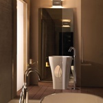 Kerasan Aquatech Раковина 60 см, без отв., с креплением и сифоном, цвет: белый- фото4