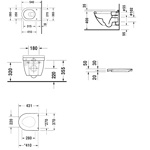 Duravit Starck 3 Комплект: подвесной унитаз 222509+ сиденье с мягким закрыванием 006389- фото3