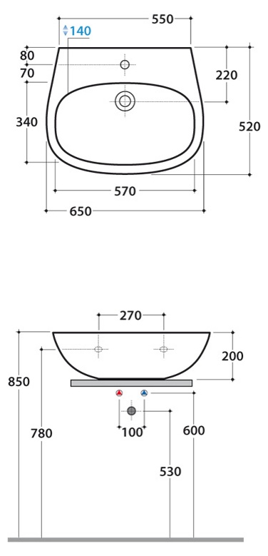   65x52 Globo Affetto AF065.BI 