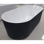 Ванна Frank F6103 White/Black отдельностоящая.- фото4