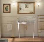 Sbordoni Palladio Раковина на керамических ножках 100х55хh75,5см, на 3 отв, цвет: белый- фото2