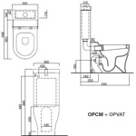Унитаз-моноблок Cielo Opera Tondo OPVAT- фото3