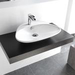 Artceram PLETTRO Раковина накладная на столешницу 60х44 см, с с 1 отв под смеситель, со слив переливом, цвет белый.- фото