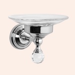 TWCR106cr/swмыльница подвесная стеклянная 