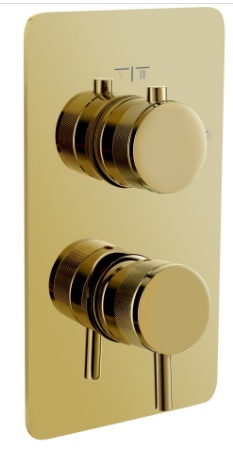 Смеситель встроенный Boheme Cell 2-х проходной GOLD- фото