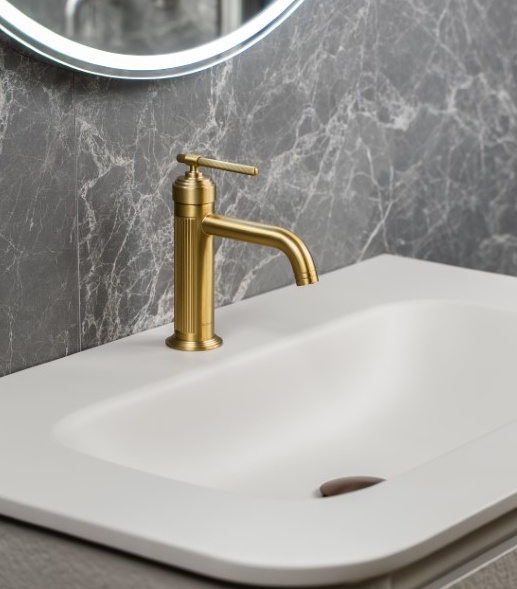 Смеситель для умывальника Boheme ETERNA MATT GOLD 171-MG- фото5