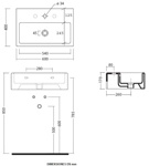 Раковина подвесная/накладная Galassia Plus 6032M- фото3