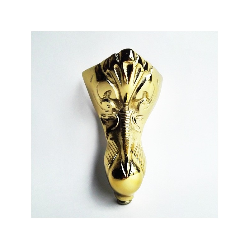 Ванна чугунная RECOR Slipper 154x76 с золотыми ногами- фото3