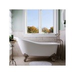 Ванна чугунная RECOR Slipper 170x76 с бронзовыми ногами- фото