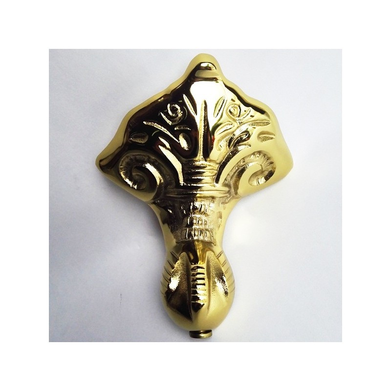 Ванна чугунная RECOR Slipper 170x76 с золотыми ногами- фото3