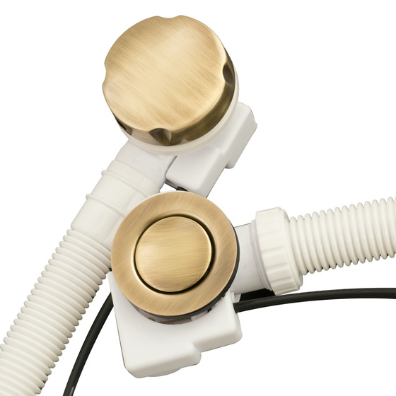 Сифон для ванны полуавтомат Migliore ML.RIC-20.120.BR бронза- фото2