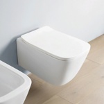 Artceram A16 MINI Унитаз подвесной безободковый 36х45 см, с креплениями, цвет белый матовый- фото