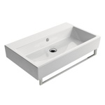 GSI Kube Раковина с переливом 80x47x16 с 1 отв под смеситель под смеситель, цвет белый- фото