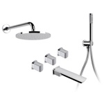Palazzani Mis встроенный комплект для ванны с душевым гарнитуром хром- фото