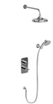 Душевая система Burlington Riviera cо встроенным термостатом c душевой насадкой 9'' хром- фото