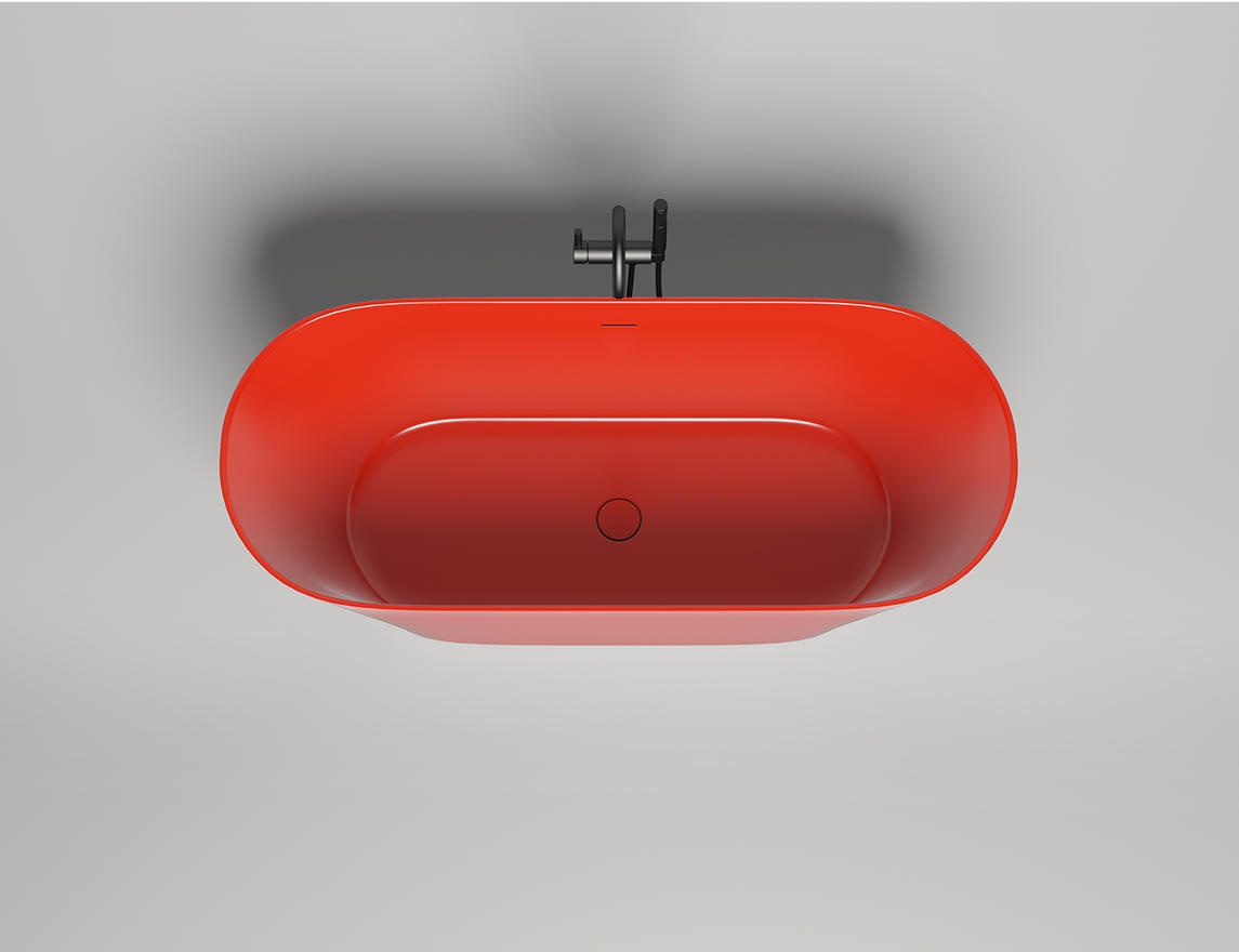 Ванна из камня Salini Mona 1700 х 720х 585 S-Sense глянцевая