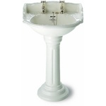 Раковина Sanitan BELGRAVIA 635x490 мм, пьедестал с желобками- фото