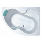 Угловая ассиметричная ванна Ravak Rosa 150x105 R (правая)