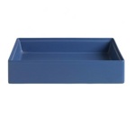 Artceram SCALINO Раковина накладная 38х55 см, без отв под смеситель, без слив перелива, цвет blu zaffiro- фото