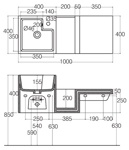 Раковина Althea Ceramica Design Plus 40056- фото2