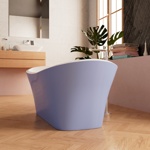 Ванна Frank F6104 White/Light blue отдельностоящая.- фото4