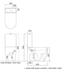 Унитаз-моноблок Cielo Smile Mini SMVMR- фото3