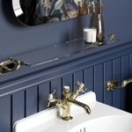 Смеситель Burlington Guild моноблок для раковины, цвет Золото- фото4