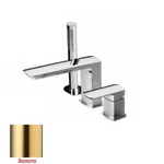 Palazzani Mis смеситель для ванны с душевым гарнитуром, золото- фото