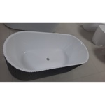 Ванна Frank F6103 White/Black отдельностоящая.- фото5