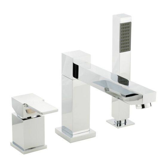 Смеситель на борт ванны на 3 отверстия Migliore Kvant ML.KVT-2755.CR- фото4