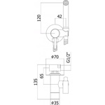 Paffoni Комплект ZDUP110NO TWEET ROUND MIX для псевдобиде черный- фото2