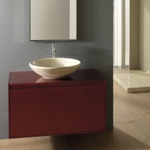 Раковина накладная 50x50 Globo Le Pietre LAT50.PG- фото