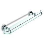 Полочка стеклянная IBB Liberty, цвет: хром