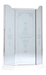 Душевая кабина угловая, 90x90xH195cm, Diadema- фото