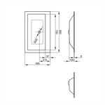 Bette Lux Loft Ornament Раковина пристенная подвесная 810х510х420 мм, без отв под смеситель, без перелива , с крепежами, цвет белый- фото4