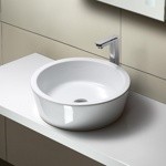 GSI Traccia Раковина накладная без перелива 45х45х15см, цвет белый- фото