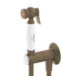 Душ гигиенический со смесителем Burlington SAVOY,цвет Бронза- фото