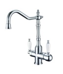 Смеситель кухонный с краном для питьевой воды Boheme Tradizionale Chromo хром- фото