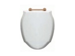Devon&Devon Westminster Сиденье для унитаза из мдф, цвет: белый лакированный/петли состаренная бронза (микролифт)- фото
