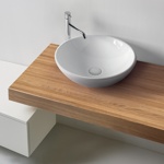 Kerasan Ciotola Раковина 46х15 см, без отв., накладная, без перелива, цвет: белый - фото